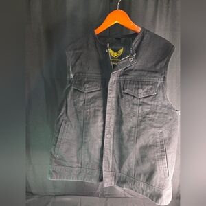 Black Men's Sleeveless Utility Vest - Unbranded